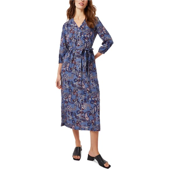 Jones New York Womens Paisley Shift Dress, ltpasblue, S