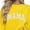 Yellow, variant on Miluxas Crewneck Sweatshirt for Women Mama Letter Casual Oversized Pullover Hoodless Long Sleeve Tops Yellow XL(XL)