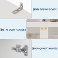 thumbnail image 6 of 71" Pantry Storage Cabinet with 2 Doors - Kitchen Pantry Storage Cabinet with Adjustable Shelves & DIY Pegboard,Kitchen Organizer for Dining/Living Room (31.5"x15.5"x71"), 6 of 8