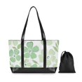 thumbnail image 7 of FORMRS Canvas Laptop Tote Bag for Women with 15.6" Computer Compartments Shoulder Handbag, Green Floral, 7 of 7