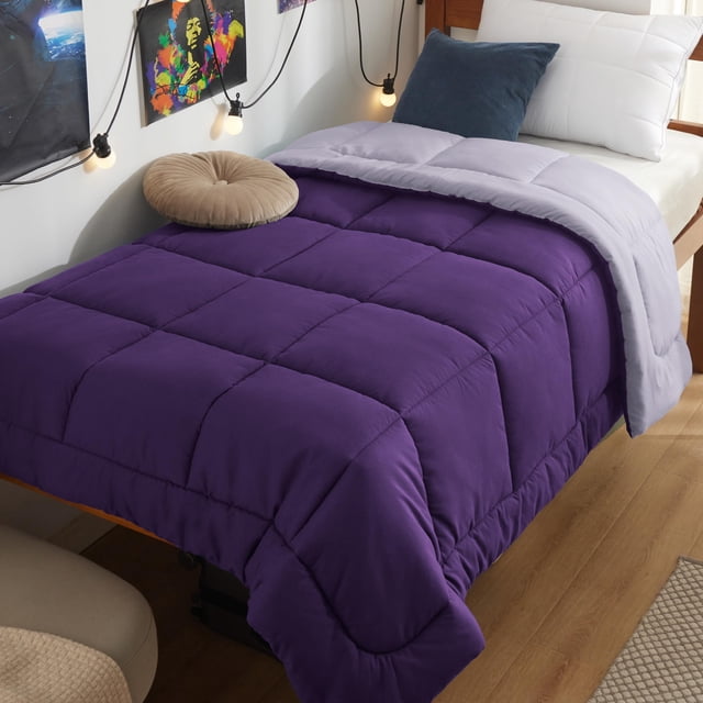 Edredón Bedsure Twin XL, ligero, morado