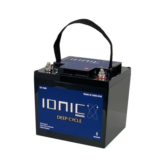 Ionic Lithium 12V 60Ah | LiFePO4 Deep Cycle  Battery   Bluetooth
