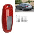 thumbnail image 3 of Key Fob Cover,KIMISS Remote Key Case with Keychain Car Key Shell Carbon Fiber,Aluminum Alloy,Rubber Car Key Cover for A4 A5 S5 B8 2012 to 2016, 3 of 8