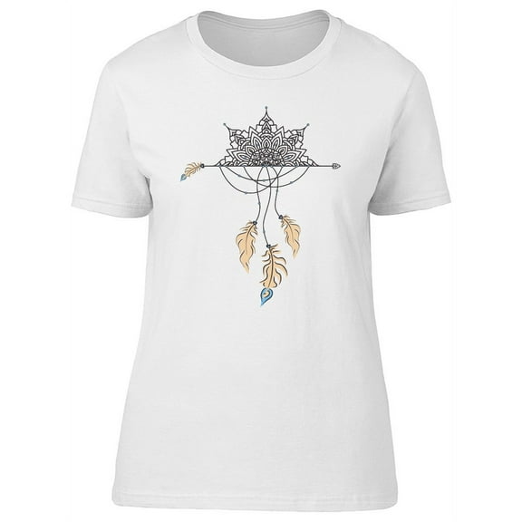 Cool Vintage Boho Dreamcatcher T-Shirt Women -Image by Shutterstock, Female x-Large