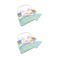 thumbnail image 1 of Matsuzay 1 Juego de decoraciones de Pascua, suministros para festivales, letrero de contrachapada para exteriores, perchas decorativas para puerta JM00288 2piezas Matsuzay CBP220958, 1 of 6