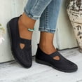 thumbnail image 2 of Mepaouo Women's Slip on Loafer Shoes Mesh Casual Ballet Nurse Walking Sneakers Knit Low Wedge Flats, 2 of 6