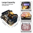 thumbnail image 3 of Christmas Double Layered Insulated Refrigerated Lunch Bag with Large Capacity and Hand Carry - 7.1x11.4x16.1 Inches, 3 of 6