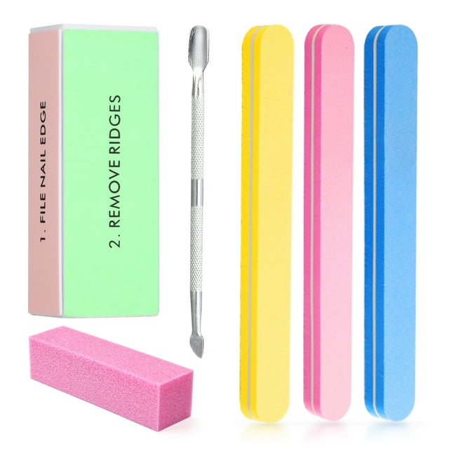 Nail Tool Kit Nail Buffers Nail File Cuticle Trimmer Manicure Tools for Nails Beauty