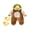 Coffee, variant on RUINIXCW Toddler Baby Boy Girl Duck Costume Newborn Infant Halloween Animal Costume Warm Fall Winter Plush Jumpsuit Outfit Long Sleeve Hood Zip Up Romper Snowsuit Foot Covers