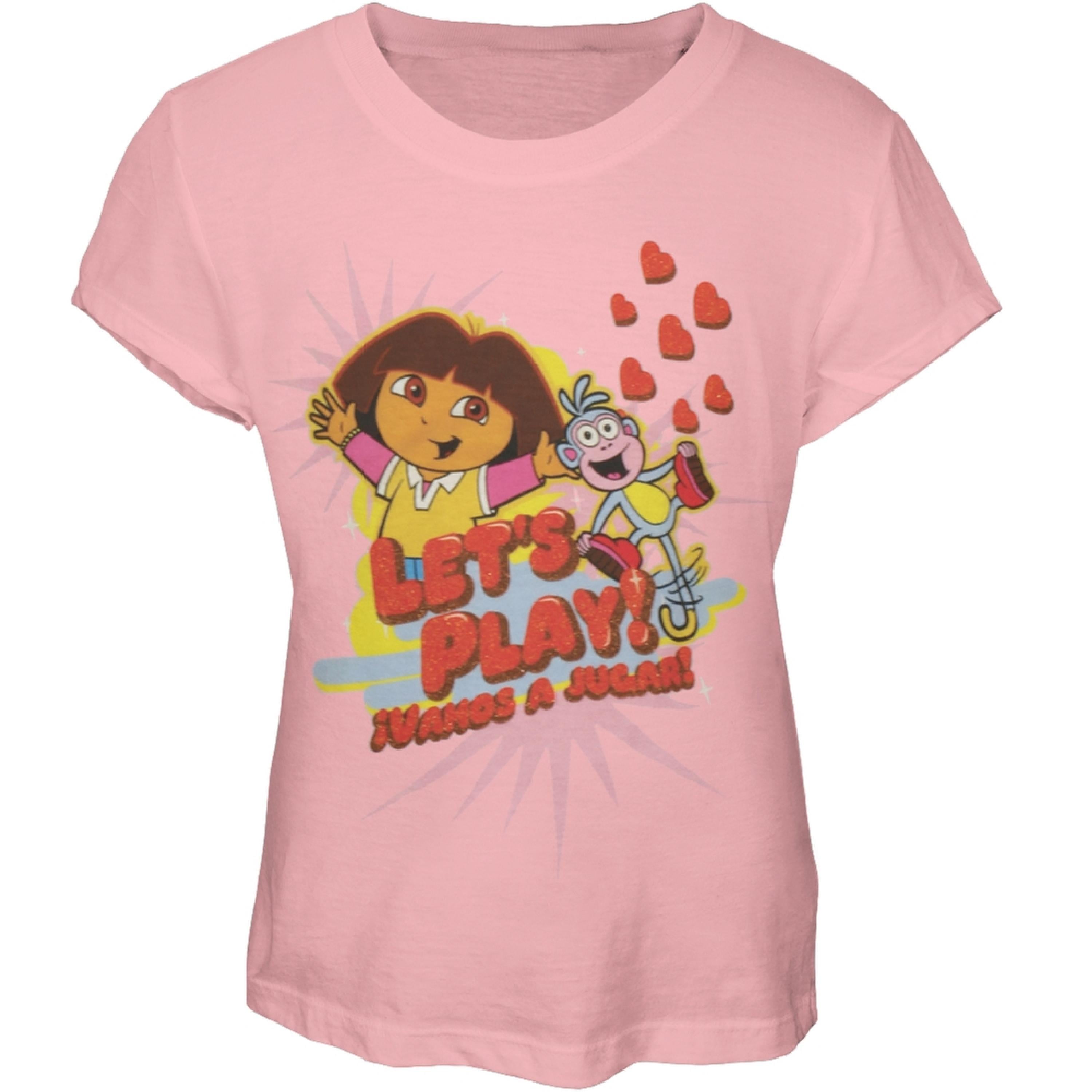 Dora the Explorer - Dora the Explorer - Let's Play Girls T-Shirt.