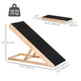 thumbnail image 2 of Dog Ramp Foldable Pet Ramp for Bed Couch, Height Adjustable, for Cats Large Dogs with Non Slip Carpeted Surface, 2 of 6