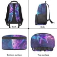 thumbnail image 6 of Yuyamidu Wolf School Backpack for Kids Lightweight Bookbag 17 Inch Boys Middle School Book Bag Starry Sky Backpack for Teen Girls with Side Pockets, 6 of 7