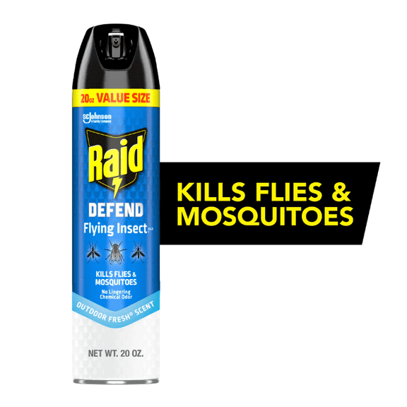 Raid Defend Flying Insect Killer 7, Flying Insect Spray Can, Outdoor Fresh® Scent, 20 oz