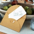 thumbnail image 4 of OULII 1Set Kraft Paper Envelopes With Blank Cards For Tags Party Holiday Invitations Friends .1*2.8in 4.1*2.8In, 4 of 8