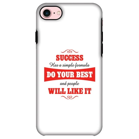 iPhone 8 ShockProof Case, Premium Handcrafted Printed Designer Dual Layer Case Back Cover for iPhone 8 - Success Do Your