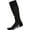 Black, variant on Icon Over The Calf Baseball/Softball Socks (Black, L)