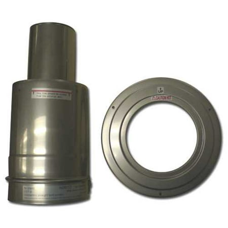 Noritz Tankless Water Heater Concentric Horizontal Termination, Stainless Steel