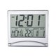 thumbnail image 1 of Reloj despertador digital plateado con pantalla LCD de temperatura, reloj, 1 of 5