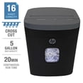 thumbnail image 1 of HP CC16 Cross-Cut Shredder, Black, 16 Count, 1 of 7