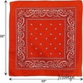 thumbnail image 3 of Motique Accessories 22 Inch Cotton Paisley Bandana, 3 of 4