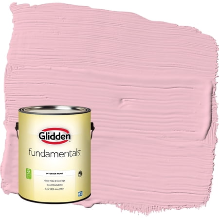 Glidden Fundamentals Rose Melody / Pink, Semi-Gloss Interior Paint, 1 Gallon