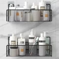 thumbnail image 3 of Wall-Mount Bathroom Shelf Shower Shampoo Rack Toilet Accessories Kitchen μ* ην, 3 of 8