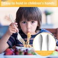 thumbnail image 7 of Tcwhniev Kids Silverware, 10 Pieces Toddler Utensils, Stainless Steel Kids Spoons and Forks, Childrens Cutlery Set for Home Preschools, 5 x Kid Spoons, 5 x Children Forks, 7 of 7