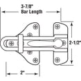 thumbnail image 2 of Bloqueo de barra con bisagras Prime-Line U 11317, protector de puerta de alta seguridad, 2 of 4
