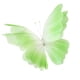 thumbnail image 2 of Mariposa de gasa artificial, decoración de mariposa gigante, con base grande Verde, 2 of 9