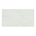 thumbnail image 5 of Furniture of America Dorth Marble Top 1-Shelf Rectangle Coffee Table with Casters, White and Black, 5 of 7