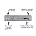 thumbnail image 4 of Helix Flexible Stainless Steel Ruler 6", 4 of 5