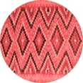 thumbnail image 1 of Ahgly Company Indoor Round Southwestern Red Country Area Rugs, 7' Round, 1 of 4