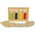 thumbnail image 1 of Oxford Wood Color Sorting Puzzle Board Brain Teaser Puzzle Game For Children, 1 of 5
