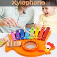 thumbnail image 2 of Fridja Wooden Percussion Octave Early Education Xylophone Musical Toy For Infants, 2 of 8