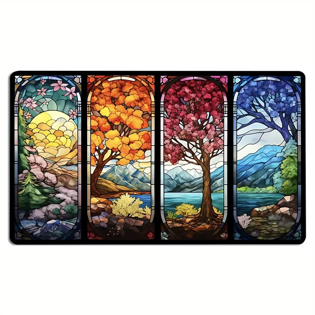 Alfombra de juego mágica XXL TCG CCG, mesa de cartas comerciales, 35x60cm, tapete de juego, área de regla, alfombrilla de ratón de goma para fiesta, Gamer, accesorio para PC