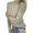 Khaki, variant on Kiplyki Trendy Women Solid Round-Neck Lace Hollow Out Long Sleeve Pullover Slimming Blouse T-shirt Tops