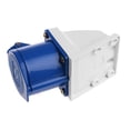 thumbnail image 2 of XISAOK 32 Amp 3pin Industrial Socket 220V-250Volt Weatherproof IP44 Waterproof 2P+E 32A, 2 of 7