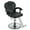 Black#04BAA, variant on Classic Reclining Barber Chair with Heavy Duty Hydraulic Pump, 360° Rotation - Black Salon Chair for Hair Stylists, Tattoo & Shampoo Equipment, 330 Lbs Capacity