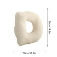 thumbnail image 2 of Harliver 26 Letter Pillows, Cute Soft Plush Letter Decorative Pillows, English Alphabet Throw Pillows Cushion for Living Room Sofa Couch Bed Car Decoration (D, 14.9" High), 2 of 9
