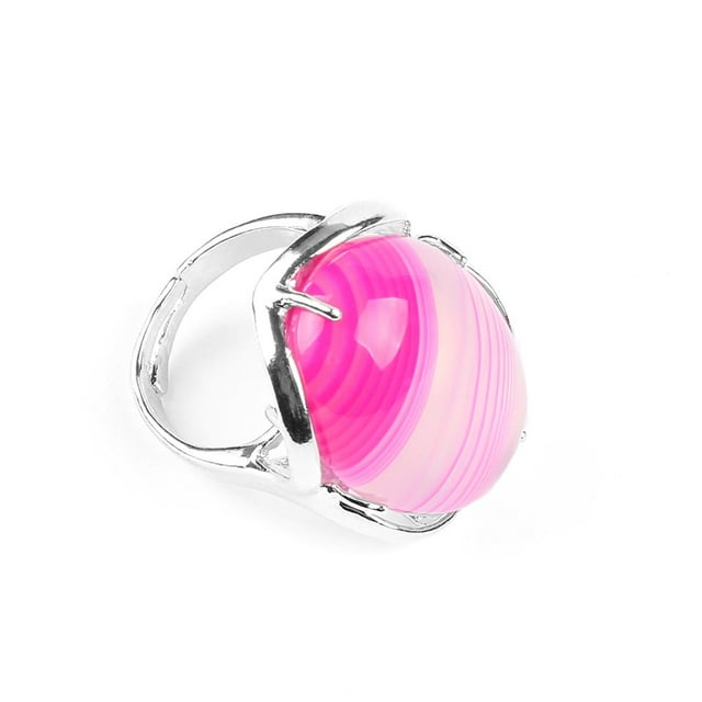 Bague Femme Reiki Chakra Bague Point de Guérison Lapis-Lazuli Unakite Bijoux