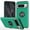 Darkgreen, variant on for Google Pixel 8a Case with Ring Stand, 360° Rotatable Ring Holder Magnetic Kickstand, 2-Layer Heavy Duty Shockproof Rugged Hybrid Hard PC Soft Rubber Case for Google Pixel 8a, Blue
