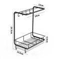 thumbnail image 4 of Estante De Trapo Estante de almacenamiento para paños de cocina, esponja multifuncional, soporte para cepillos de jabón para el hogar negro Ndcxsfigh Libre de BPA, 4 of 4