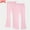 Pink, variant on Eltusu Girls Cotton Leggings, Stretch Two Pieces Elastic Waist Solid Color Flare Pants Pink Size 3-14 T