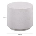thumbnail image 2 of TOV Furniture Terrazzo Round Light Speckled Concrete Side Table, 2 of 6