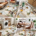 thumbnail image 5 of 4'x6' Area Rugs, Summer Botanical Indoor Outdoor Area Rug for Living Room Bedroom, White Daisy Botanical Bee Rustic Washable Bathroom Rugs Kitchen Floor Carpet Mats Home Decor Aesthetic, 5 of 8