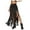 A-Black1000, variant on XIAONU Women's Fringe Midi Skirt Chain Accent High-Waisted Skirt Bold Western Festival Party Skirts