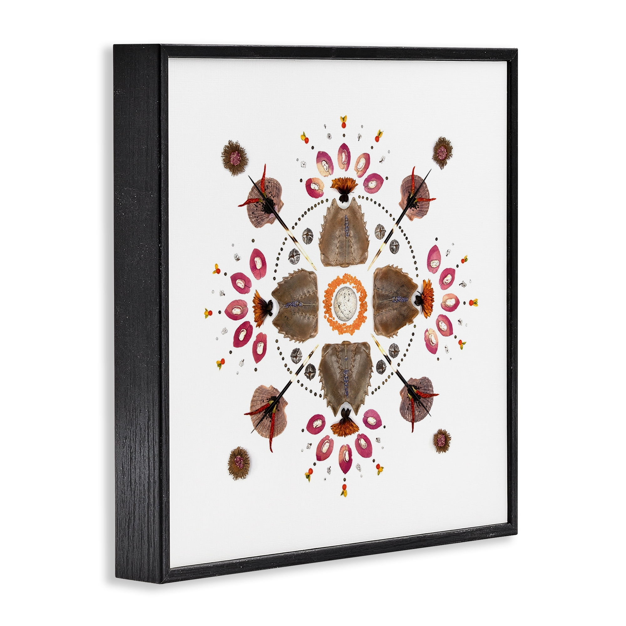 Stupell Industries Symmetrical Nautical Collection Black Framed Giclee Art, design by Beth Adoette