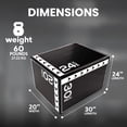 thumbnail image 5 of Open Box Fitvids 3-in-1 Rotatable Plyometric Jump Box, Jumping Exercise Trainer with Anti Slip Surface & High Density Foam, Fitness Training, Easy to Clean, 20" × 24" × 30", 60LBS, Black/White, 5 of 9