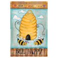 thumbnail image 1 of Toland Home Garden Bee Happy 28 x 40 Inch Decorative Cute Buzzing Bees Hive House Flag, 1 of 4