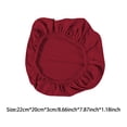 thumbnail image 2 of Pack of 2 Rhombic Lattice Office Chair Cover Detachable Protective Sheath Wine red, 2 of 5